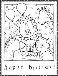 Happy birthday coloring pages and banners. Colouring In For Sheet For Party Bags Birthday Coloring Pages Kids Birthday Cards Kids Cards