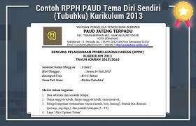 Rpph disusun dan dilaksanakan oleh pendidik. Contoh Rpph Paud Kurikulum 2013 Model Sentra Berbagai Contoh