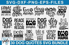 Dog Quotes Svg Bundle Graphic By Designsmile Creative Fabrica Svg Quotes Dog Quotes Christmas Svg