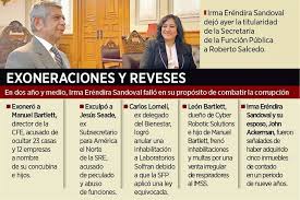Ayer cambió a irma eréndira sandoval por roberto salcedo aquino en la secretaría de la función pública. Vdrr08rusl8j4m