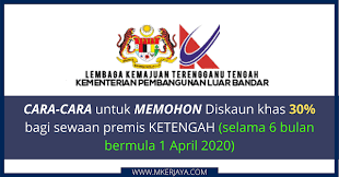 Bolehkah saya memohon sekiranya saya tinggal di luar terengganu? Terengganu Cara Cara Untuk Membuat Permohonan Diskaun Khas 30 Sewaan Bulan Premis Perniagaan 6 Bulan