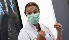 In de supermarkt ben ik vaak de enige met een masker. Erika Vlieghe Redactie24