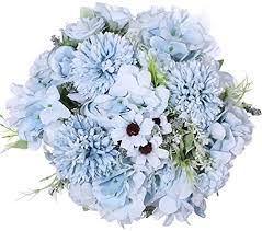 Select the department you want to search in. Amazon Com Light Blue Roses Artificial Flower Bouquet Light Blue Roses Artificial Flower Arrangements