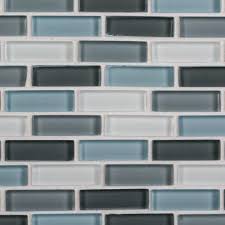 Jeffrey Court Malibu Breeze 9 75 In X 11 875 In X 8 Mm Interlocking Glossy Glass Mosaic Tile 98441 The Home Depot Mosaic Glass Glass Mosaic Tiles Mosaic Tiles
