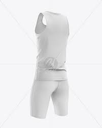 Download Men S Sprinting Kit Mockup Front View In Apparel Mockups On Yellow Images Object Mockups