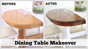I am about to teach you how to refinish a table without sanding or stripping. Dining Table Makeover How To Refinish A Table Dining Table Makeover Table Makeover Refinish Dining Tables