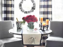 A less formal arrangement for a table runner places shorter runners widthwise across the table. How To Make A No Sew Monogrammed Table Runner Hgtv