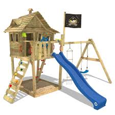 Cabane Monkey Island Portique De Jeux Spielturm Diy Spielplatz Kinderspielzeug Garten