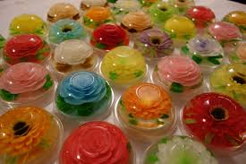 Gelatin Art Market Flowers In Gelatin Jelly Flower Edible Art Cake Art