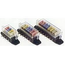 6 fuse base connector with mounting bracket. Atc Fuse Box Spade Side Connectors Rally Lights