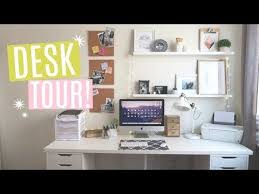 Hey Everyone Today I M Sharing My Desk Tour To Hopefully Give You Some Ideas On How To Organize Your Desk Being A Univer Ikea Desk Storage Desk Storage Desk