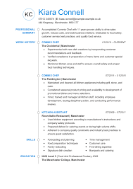A cover letter can also help you make a generic resume appear more tailored for t. Commis Chef Cv Examples Tips Templates Myperfectcv