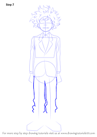 Learn How To Draw Izuku Midoriya From Boku No Hero Academia Boku No Hero Academia Step By Step Drawing Tutori Drawings Drawing Stencils Art Drawings Simple