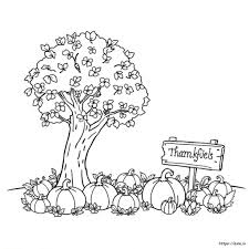 November Month Coloring Page