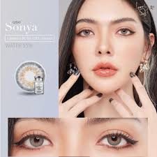 คอนแทคเลนส์🌈Sonya🌈 Brown/Gray (Lovelysoft) ขนาดมินิ💖