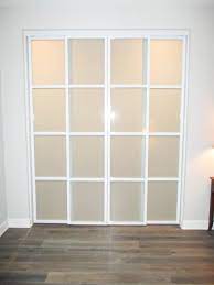 Our Team Installed This 4 Panel 2 Track Top Hung Aluminum Frame Room Divider With White Laminated Glass In White Laminate Retractable Screen Door Room Divider