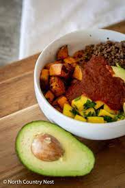 Gluten Free Sweet Potato Mango Bowl With Ground Elk Recipe In 2020 Gluten Free Sweet Potato Gluten Free Recipes For Dinner Ground Elk Recipes