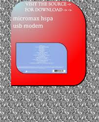 Micromax Hspa Usb Modem