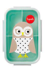 Skjønn matboks fra 3 sprouts med lama motiv. 3 Sprouts Matboks Med 3 Rom 24x14 Cm Ugle Ibbowl