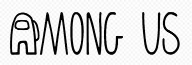 Hd Black Among Us Outline Word Text Logo Png Citypng In 2020 Text Logo Outline Text