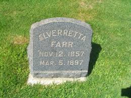 Elveretta “Nancy” Kay Farr (1857-1897)