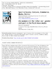 The channel is available on n, cyfra+, cyfrowy polsat, as well as over cable providers. Pdf Are Women Still The Other Sex Gender And Sport In The Polish Mass Media