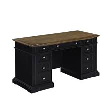 Buy oak desks and get the best deals at the lowest prices on ebay! Home Styles Americana Modern Contemporary Black Writing Desk Lowes Com Pedestal Desk Black Writing Desk Home Styles