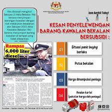 Jelas beliau, gula adalah antara barang yang dikawal bekalan malah harganya diletakkan di bawah akta kawalan bekalan 1961 dan akta kawalan harga dan anti pencatutan 2011 bagi memastikan bekalan sentiasa mencukupi serta dijual pada nilai terkawal. Kpdnhep On Twitter Tahukah Anda Apa Kesan Penyelewengan Barang Kawalan Bekalan Bersubsidi Infografik
