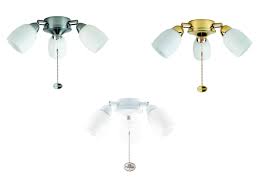 Many ceiling fans are sold without a light attached to them but that doesn't always fit the needs some ceiling fans will not accommodate the addition of a light kit but quite a few will. Fantasia Ceiling Fan Add On Light Kit Amorie Home Commercial Heaters Ventilation Ceiling Fans Uk