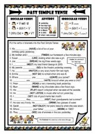 Past Simple Tense Idioma Ingles Curso Nivel Grade 6 Asignatura English As A Second Language Esl Tema P Pasado Simple Ingles Frases En Ingles Pasado Simple