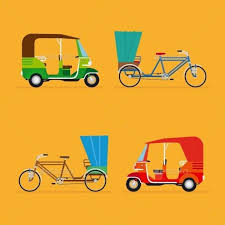 Indian Rickshaw Auto Rickshaw And Pedicab Indian Illustration Taxi Drawing Quirky Illustration