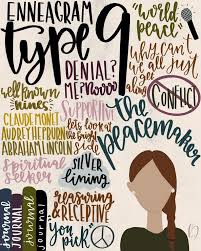 Custom Enneagramm Typ 9 Portrait Digitaldruck Etsy In 2020 Enneagram Enneagram 9 Enneagram Types