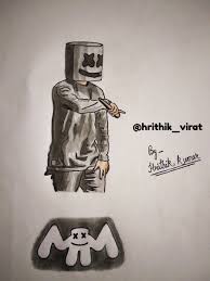 (marshmello) visit the showtime venue, use keep it mello at a. Ideas For Marshmallow Dj Face Drawing Pictures