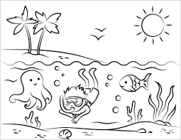 High quality free printable coloring, drawing, painting pages here for boys, girls, children. Beach Coloring Pages Idea Pdf Free Coloring Sheets Beach Coloring Pages Cute Coloring Pages Printable Coloring Pages