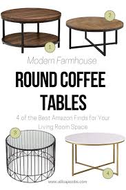 Maybe you think of the long planked family table with bench seats. Modern Farmhouse Round Coffee Tables Found On Amazon Modern Farmhouse Coffee Table Round Coffee Table Living Room Farm House Living Room