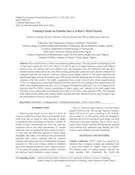 The editors of easy home cooking magazine cooking doesn't need to be a. Pdf Cooking Utensils As Probable Source Of Heavy Metal Toxicity