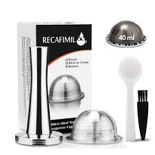 Our capsules are not compatible with nespresso vertuo® line machines. I Cafilas Refillable Reusable Vertuo Capsules Stainless Steel Coffee Pods Compatible With Nespresso Vertuo Machine With 1 Spoon 1 Brush Capsule Tamper Buy Online In Japan At Desertcart Jp Productid 131563559