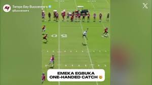 Emeka Egbuka's one-handed catch evolves into long-distance TD at 