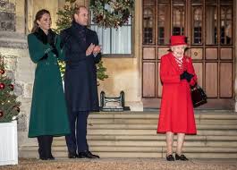 The tree sits in st. Prince William Kate Middleton Close Royal Train Tour With Photo