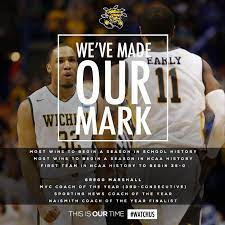 We Ve Made Our Mark Great Season 35 1 Proud Of Being A Shocker Bringgamedaytowichita Basketball Games For Kids Wichita State University Coach Of The Year