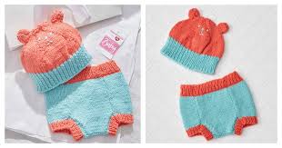 Looking for free knit diaper cover pattern ideas? Baby Hat And Diaper Cover Free Knitting Pattern