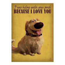 Up Dug The Dog In Cone Of Shame Poster Zazzle Com Dug The Dog Dog Poster Dog Wall Art