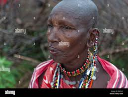 Masai lady hi-res stock photography and images