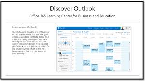 Outlook Microsoft Outlook Office 365 Learning Centers Education