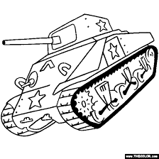 Free coloring pages to print for kids! Tanks Online Coloring Pages
