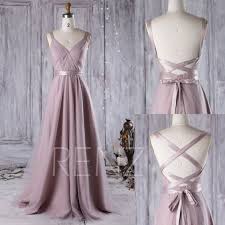 Mauve Brautjungfer Kleid Cabrio Riemen Tull Brautkleid Multiway Kleid Maxikleid Ruckenfreies Abendkleid A Linie Brautjungfern Kleider Schone Kleider Abendkleid