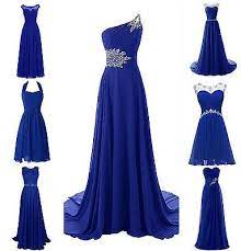 New Royal Blue Plus Size Chiffon Wedding Bridesmaid Dress Evening Formal Go Royal Blue Bridesmaid Dresses Wedding Bridesmaids Dresses Blue Blue Wedding Dresses