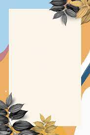 Download Premium Vector Of Rectangle Leafy Memphis Frame Vector 1217079 Background Design Vector Frames Design Graphic Graphic Wallpaper