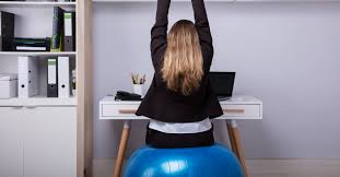 Sitting at a desk all day can be bad for your back, neck. Best Exercise Equipment To Keep At The Office Whole Family Living