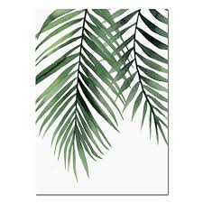 Wild Eudicots Canvas Nature Art Prints Leaf Wall Art Plant Painting